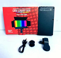 Lampe vidéo LED pour photographie, éclairage de remplissage couleur pleine, panneau lumineux, tournage en direct, LED 300