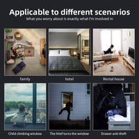 ANGUS Wireless 433.92MHZ Sensor Magnet Pintu Wi-Fi ABS Anti Maling Sistem Alarm Magnetik Jendela Toko Deteksi Pintu Jendela