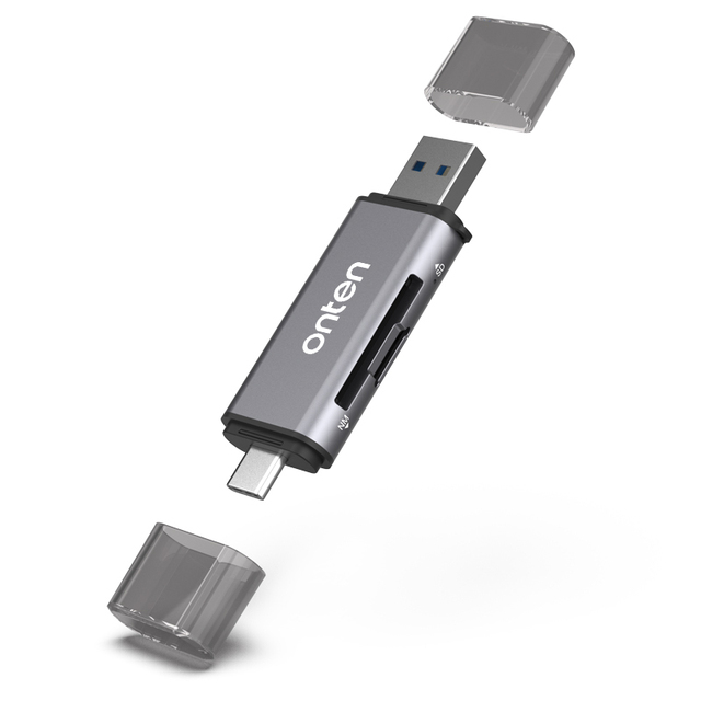 High-Speed USB 3.0 + Type C Micro Interface Adapter OTG Brand New for Laptop Memory Card Reader Compatible SD Mobile Phone