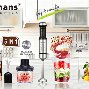 Ensemble mixeur plongeant 5-en-1 Hoffmans 800W HM-8044 avec hachoir à <span class=keywords><strong>viande</strong></span> robuste et fouet à œufs pour le Nigéria (vente en gros) - Product Image 2