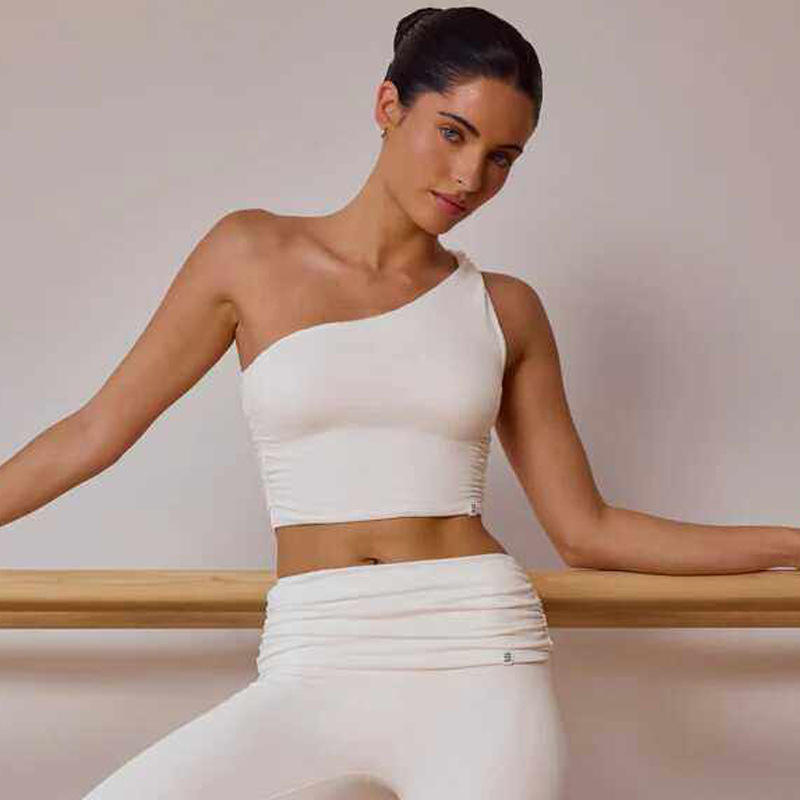 Tank top  Beige white