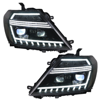 Pour Nissan Patrol Y62, ensemble de phares Bi LED avec clignotants séquentiels DRL, boîtier noir, lampe de voiture halogène, 2012-2019