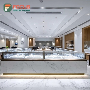 Sistema de Exhibición de Joyería Personalizado con Acabado Laminado, Vitrina de Vidrio Comercial para Tiendas - Product Image 1