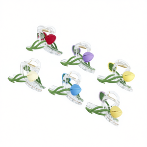 Fermaglio per capelli Tulip Frosted Claw Clip 8 cm, accessorio moda per donna - Product Image 2