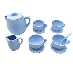 Vendita calda in Silicone per bambini Set di tazze da tè, Silicone set da tè giocattolo - Product Image 2