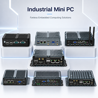 Mini PC Industrial N2840 de Doble Núcleo, Sin Ventilador, Doble LAN, 2 COM, HD VGA, DC12V, para Control de Automatización de Fábrica, OEM, ODM, Gabinete de Control
