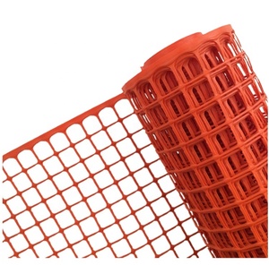 Clôture carrée temporaire en plastique <span class=keywords><strong>rigide</strong></span> à mailles en plastique pour volaille de jardin bon marché avec bords Clôture de sécurité orange - Product Image 1