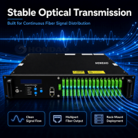 Amplificador Óptico de Fibra EDFA de 32 Puertos, 23dBm, 220VAC -48VDC para Proyectos de Red FTTH, FTTx, CATV, PON, Selección de Proveedor de Modelos