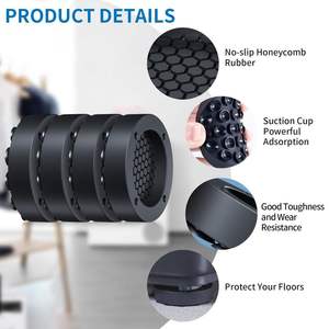 Patins anti-vibrations écologiques robustes pour lave-linge, sèche-linge, réfrigérateur, en feutre durable, avec support réglable - Product Image 4