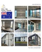 Fenêtres et portes coulissantes en aluminium modernes CBMmart avec persiennes, verre trempé, isolation thermique, réduction du bruit, anti-corrosion