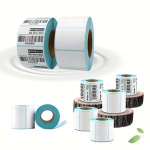 Etiqueta Adhesiva Impermeable Personalizada al por Mayor de Fábrica, Etiqueta de Código de Barras, Etiqueta de Envío para Impresora Térmica de 100x150, Etiqueta de 4"x6" - Product Image 3