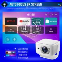 Projecteur GTV direct d'usine, 1080P HD, 800 lumens ANSI, haut-parleur intégré de 10 W, WIFI, dongle Google TV intégré, projecteur de cinéma maison