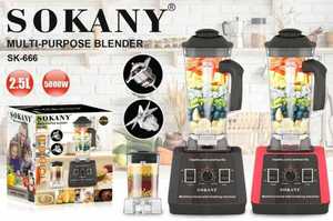 Licuadora Sokany 1.6-2.0L 1001-1500W 5+ Velocidades, Batidora Eléctrica Multifuncional para el Hogar - Product Image 3