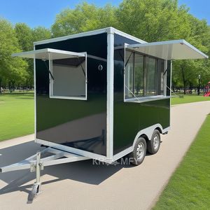 Remolque Móvil Moderno para Venta de Helados, Camión con Ventana de Concesión, Remolques para Dulces, Cocina Totalmente Equipada, Quiosco de Comida Callejera - Product Image 2