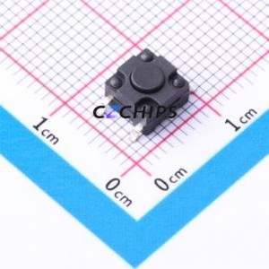 YTSG002-1-04310 Tactile Switch SMD Switch Single Pole Single Throw Round Button Vertical Mount 6.15mm - Product Image 1