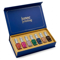 Boîtes d'expédition personnalisées pour cosmétiques avec logo imprimé en feuille d'or, boîtes à parfum en PET/PVC à étiquette privée
