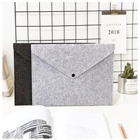 Pochette en feutre A4 personnalisée, sac de rangement portable pour documents professionnels, support d'impression de logo personnalisé