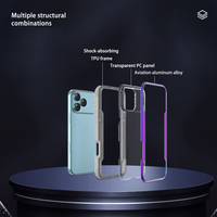 L'usine vend des étuis de téléphone magnétiques antichoc en alliage d'aluminium personnalisés pour iPhone 17 Promax