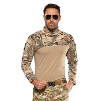 Nouveaux T-Shirts tricotés de Camouflage pour hommes Slim Fit vêtements pour hommes