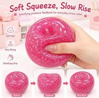GREENSEED Apfel-Smoothie-Ball Quetschball Sensorisches Entspannungsspielzeug für Erwachsene PVC-Material Musiktherapie Langsam Auspressbares Spielzeug