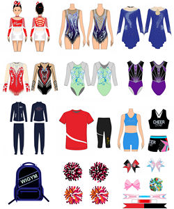 Ropa de práctica de baile deportivo para niñas personalizada para competición de gimnasia grupo de edad niños - Product Image 6