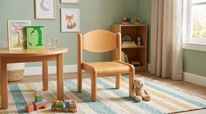 Silla Infantil de Madera Ecológica, Estilo Montessori, para Preescolar, Hogar y Aula, Muebles de Madera de Haya de Alta Calidad - Product Image 6