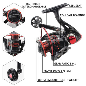 Ensemble canne à pêche Searcher Lure 2,1 m télescopique avec moulinet spinning et kit de matériel de pêche - Product Image 3