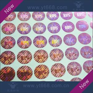 Tùy Chỉnh Thiết Kế Sáng Bóng Vàng Holographic Màu Sắc An Ninh Thanh Mã QR Mỹ Phẩm Y Học Lỏng Vinyl Ảnh Ba Chiều Sticker In Ấn - Product Image 2