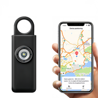 Échantillon gratuit SOS 130Db Envoi automatique de l'emplacement aux contacts d'urgence Alarme de défense personnelle Alarme de sécurité personnelle d'urgence