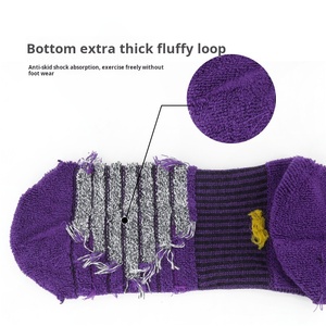 Vente en gros de chaussettes de basket-ball montantes pour hommes Chaussettes de sport longues et mi-mollet avec fond de serviette respirant Design absorbant la sueur - Product Image 3