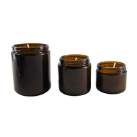 Vente en gros de pots en verre ambré de 4 oz à parois droites, protection UV, en stock, vente chaude, étiquetage personnalisé, norme de contact alimentaire FDA