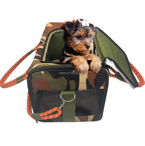 Tasma/omuz kemeri ile seyahat taşıyıcısı 2 in 1-kamuflaj ve turuncu yumuşak taraflı katlanabilir köpek <span class=keywords><strong>Pet</strong></span> seyahat taşıyıcısı - Product Image 4