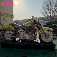 Dernière sculpture de moto élégante et stylée pour exposition commerciale, moto gonflable personnalisée pour la publicité