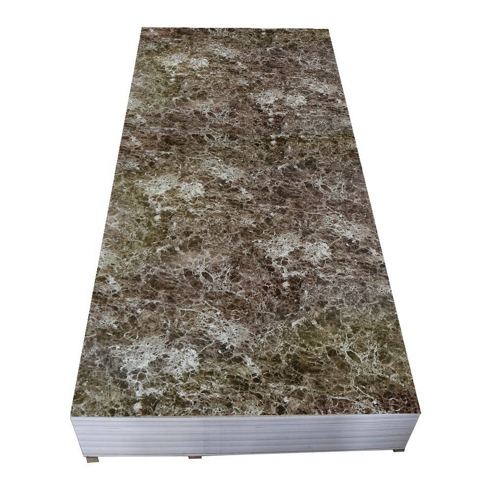 Lightweight Modern Waterproof PVC Marble Sheets UV Coated Wall Panels ...