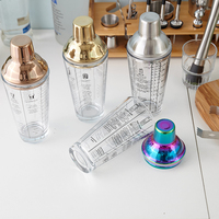 Colliers à Cocktail en acier inoxydable, 14oz, mélange mesure coloré, Shaker à Cocktail, vente en gros, acier inoxydable
