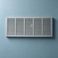 Grille d'aération à persiennes fixes 30*18 de haute qualité en acier laminé à froid pour bureau, résidentiel et commercial (CVC)