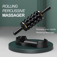Rouleau de massage électrique à 5 vitesses, rotation avant-arrière, sans fil, rechargeable, pour les douleurs musculaires des pieds, du dos et des jambes