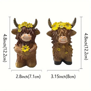 Figurine d'animal de <span class=keywords><strong>zoo</strong></span> en résine peinte à la main Witt, décoration d'Halloween pour la maison et le jardin, cadeau pour l'entrée de la famille - Product Image 5