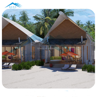 Casa prefabricada 5X7 Metros Tamaño de la habitación Tablero de silicato Tienda de playa de Isla de lujo en Maldivas