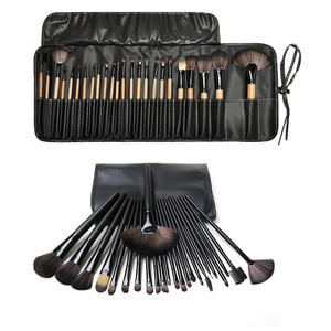 2025 Wholesale 24pcs Horse Hair <b>Makeup</b> <b>Brush</b> Set <b>with</b> <b>Bag</b> Private Label Face & Eye Travel Daily <b>Makeup</b> <b>Brushes</b> Box Packaging - Product Image 1