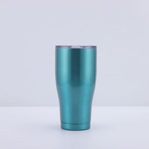 Wholesale Curved Tumbler 20oz 30oz 40oz <b>Double</b> <b>Wall</b> Vacuum Insulated Stainless Steel Mug with Lid Custom - Product Image 2