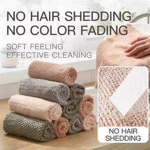 Modern Style Coral Velvet Dish Towel Super Absorbent Microfiber Kitchen Cleaning Cloths Fast Drying and Washable <b>Lint</b>-<b>Free</b> - Product Image 2