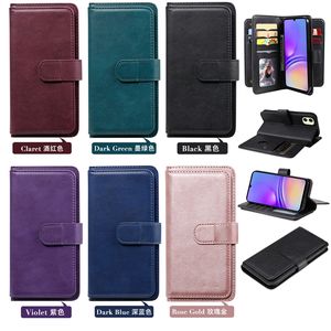 Étui en cuir multifonction pour <span class=keywords><strong>Samsung</strong></span> Galaxy A03S A42 A12 A32 A52 A72 5G A02S A22 4G M32 A22 A82, avec porte-cartes 10 emplacements - Product Image 3