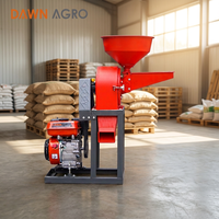 Moulin à céréales haute vitesse 300 kg/h DAWN AGRO – Broyeur multifonctionnel pour soja, riz et épices, alimenté par moteur