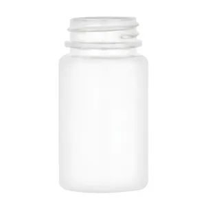 60 CC 2 oz HDPE PHARMACEUTICAL ROUNDS WHITE BOTTLES With 33/400 CHILD RESISTANT PE LINED CLOSURES WHITE