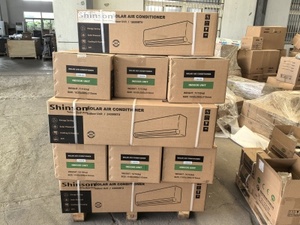 Ứng dụng điều khiển ACDC lai 12000BTU năng lượng mặt trời Powered điều hòa không khí cho văn phòng nhà CONTAINER - Product Image 5