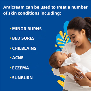 Crème Cicatrisante Anti-irritations à l'Oxyde de Zinc 60g <span class=keywords><strong>pour</strong></span> Bébé – Soin Quotidien Personnel – Marque Blanche - Product Image 3