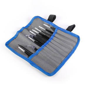 EsD Series Black Tweezers Set ESD 15 18 19 16 Industrial Grade Electronic Repair <b>Tools</b> - Product Image 4