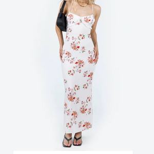 Robe en jersey à rayures avec logo imprimé haute couture pour femmes - Product Image 3