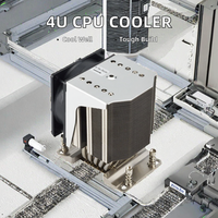 Dissipateurs de chaleur pour boîtier d'ordinateur en aluminium et cuivre sur mesure pour CPU/GPU avec faible niveau sonore 17dB